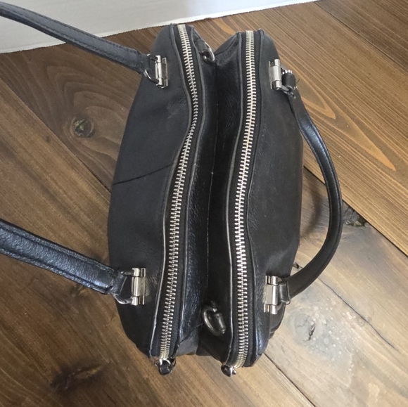 Coach Madison Georgie Satchel in black leather - Picture 13 of 15